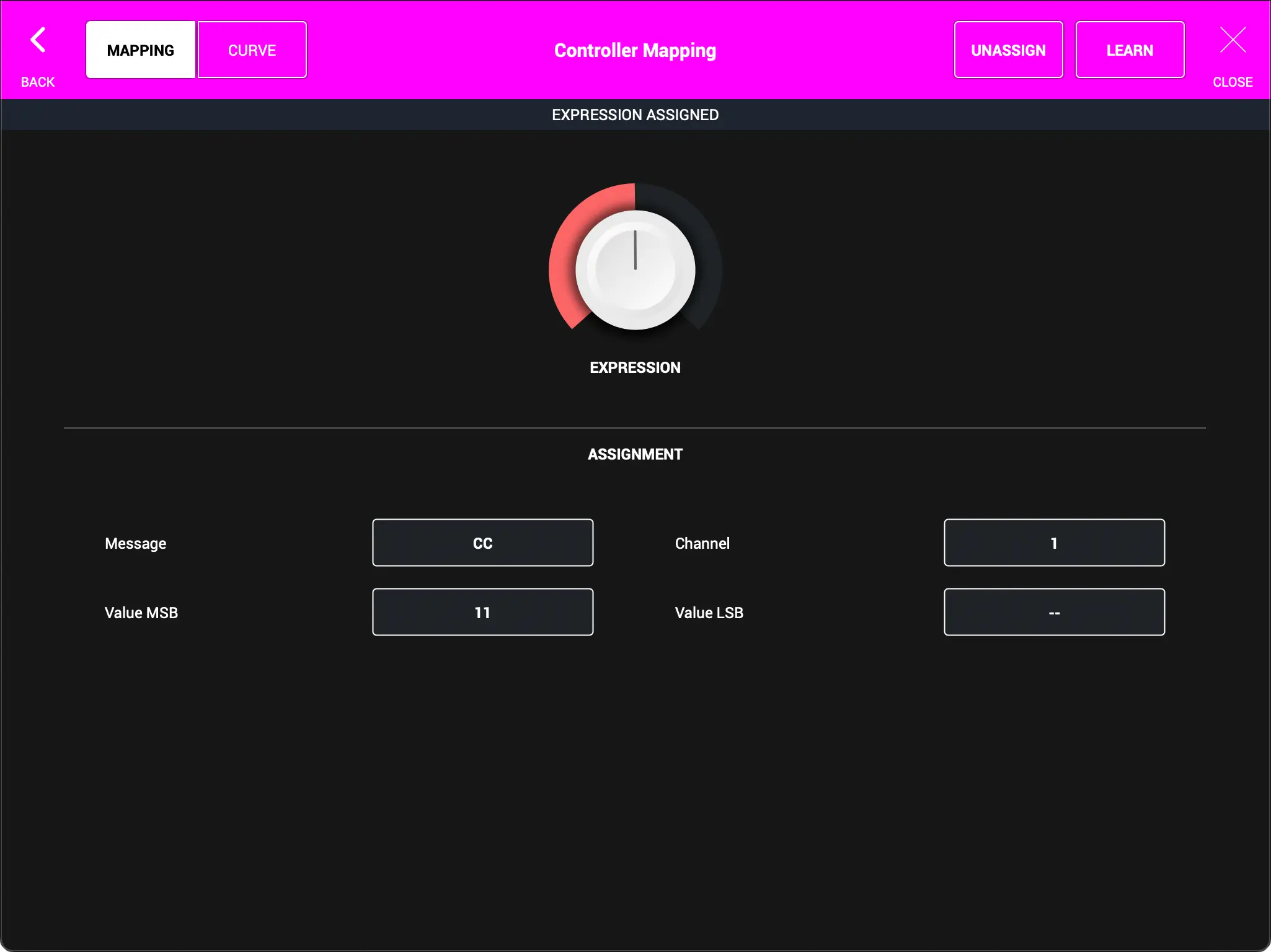 MIDI Mapping - Assigned